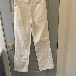 Women's White wide leg Jeans